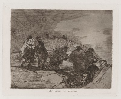They Do Not Know the Way, Plate 70 from The Disasters of War by Francisco de Goya