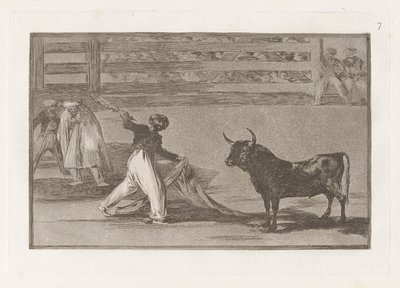 Origin of the Harpoons or Banderillas, Plate 7 from La Tauromaquia by Francisco de Goya
