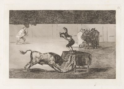 Another Madness of His in the Same Ring, Plate 19 from La Tauromaquia by Francisco de Goya