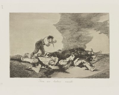 This Is What You Were Born For (pl. 12 from the series The Disasters of War) by Francisco de Goya