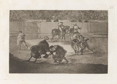 Pepe Illo Making the Pass of the Bull by Francisco de Goya