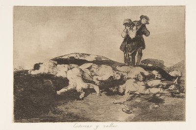 Bury (Plate 18 from The Disasters of War) by Francisco de Goya