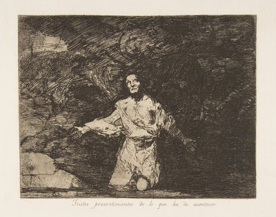 Plate 1 from The Disasters of War (Los Desastres de la Guerra): Sad Forebodings by Francisco de Goya
