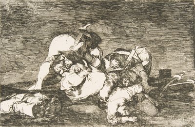 Plate 10 from The Disasters of War: Nor do These by Francisco de Goya