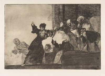 Plate 11 from the Disparates: Poor Folly by Francisco de Goya