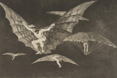 Plate 13 from the Disparates: A Way of Flying by Francisco de Goya