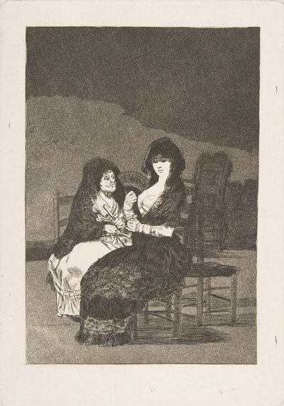 Plate 15 from Los Caprichos: Pretty Advice, 1799 by Francisco de Goya