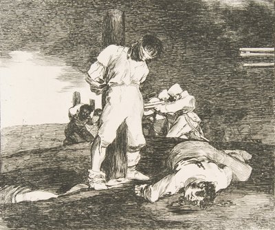 Plate 15 from The Disasters of War: And there is no help... by Francisco de Goya