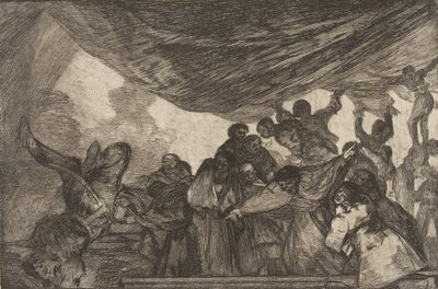 Plate 15 from the Disparates: Clear Folly by Francisco de Goya