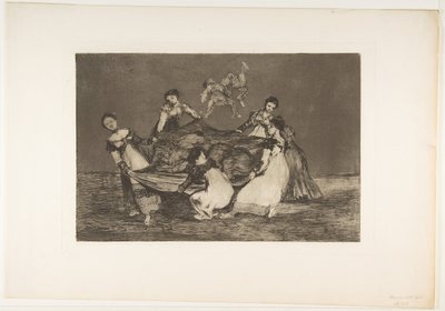 Plate 1 from the Disparates: Feminine folly by Francisco de Goya