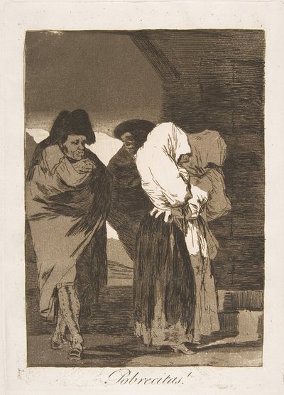 Poor Little Girls! (Plate 22 from Los Caprichos) by Francisco de Goya