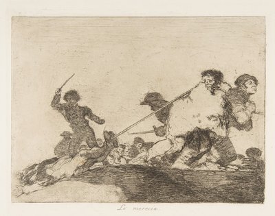 Plate 29 from The Disasters of War: He..., 1810 published 1863 by Francisco de Goya