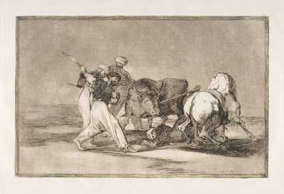 Plate 3 of the Tauromaquia: The Moors Settled in Spain, Giving Up the Superstitions, 1816 by Francisco de Goya