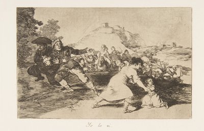 Plate 44 from The Disasters of War: I saw by Francisco de Goya