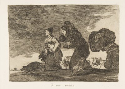 Plate 45 from The Disasters of War: And t..., 1810 published 1863 by Francisco de Goya