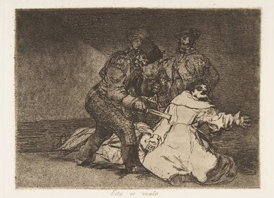 Plate 46 from The Disasters of War: This by Francisco de Goya