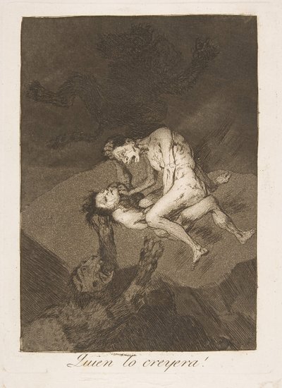 Plate 62 from Los Caprichos: Who would have thought it (Quien lo creyera!) by Francisco de Goya