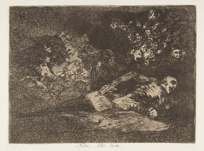 Plate 69 from The Disasters of War (Los Desastres de la Guerra), after 1814-15 published 1863 by Francisco de Goya