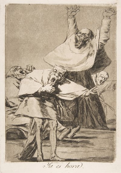 Plate 80 from Los Caprichos: It is time by Francisco de Goya