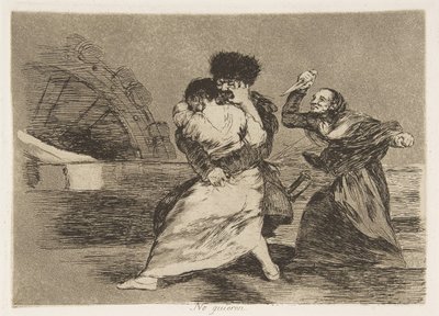 Plate 9 from The Disasters of War: They d... by Francisco de Goya