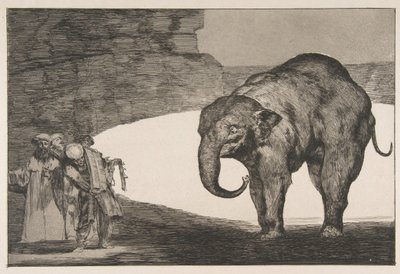 Plate C from the Disparates: Animal Folly by Francisco de Goya