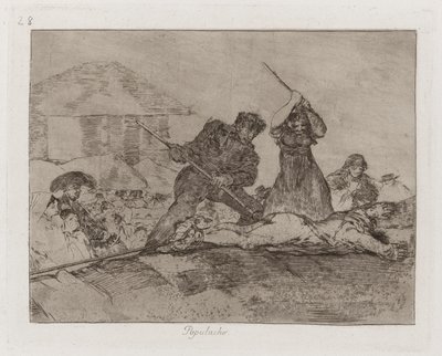 Rabble, Plate 28 from The Disasters of War by Francisco de Goya