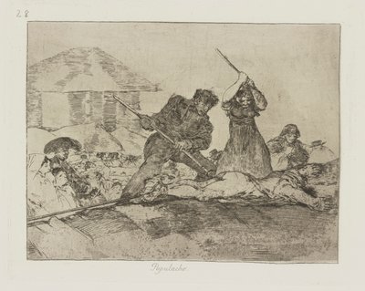 Rabble, Plate 28 from the Series The Disasters of War by Francisco de Goya