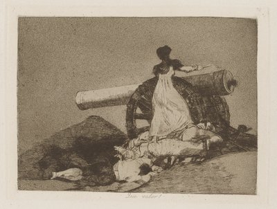 What Courage!, Plate 7 from the Series Los Desastres de la Guerra (The Disasters of War) by Francisco de Goya