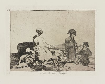 Perhaps They Are of Another Breed, Plate 61 from the Series Los Desastres de la Guerra (The Disasters of War) by Francisco de Goya