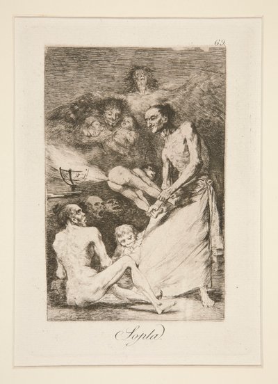 Blow, pl. 69 from the series Los caprichos by Francisco de Goya