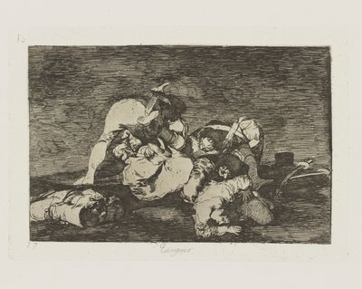 Nor Do These Either, Plate 10 from The Disasters of War by Francisco de Goya