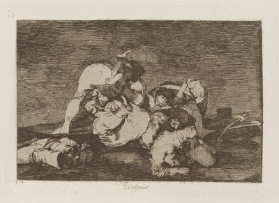 Nor [Do These] Either, plate 10 from the series The Disasters of War by Francisco de Goya