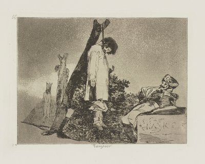 Not [in This Case] Either, Plate 36 from the Series The Disasters of War by Francisco de Goya