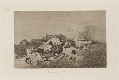 Even Worse, Plate 22 from The Disasters of War by Francisco de Goya