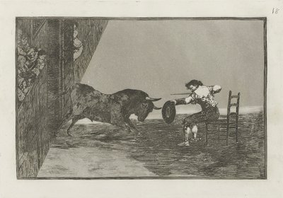 The Daring of Martincho in the Ring at Saragossa, Plate 18 from La tauromaquia by Francisco de Goya