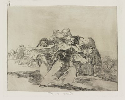 Everything is Topsy-Turvy, Plate 42 from the series The Disasters of War by Francisco de Goya