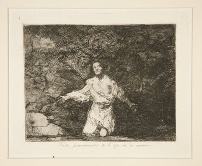 Sad Forebodings of What is Going to Happen, Plate 1 from The Disasters of War by Francisco de Goya