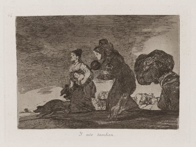 And This Too (Plate 45 from The Disasters of War) by Francisco de Goya