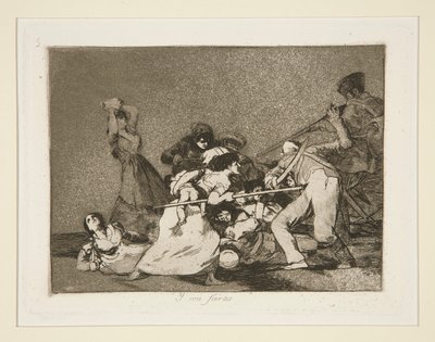 And They Are Like Wild Beasts, pl. 5 from The Disasters of War by Francisco de Goya