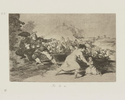 Yo lo vi. (I Saw It), plate 44 from the series Los desastres de la guerra (The Disasters of War) by Francisco de Goya