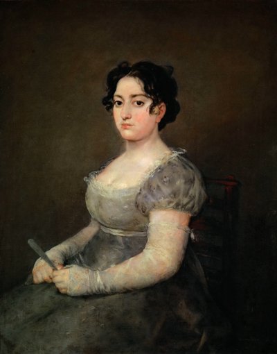 Portrait of a Lady with a Fan by Francisco Goya de