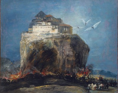A City on a Rock, 1850-75 by Francisco de Goya
