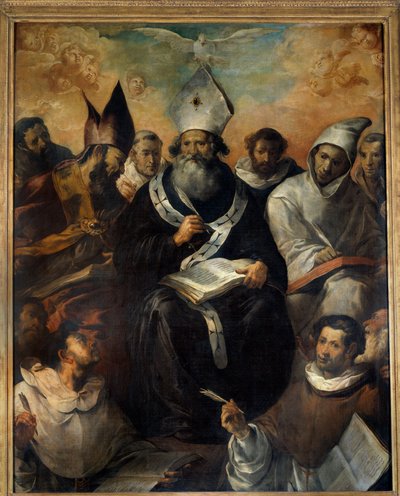 Saint Basil Dictating His Doctrine by Francisco Herrera