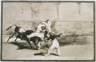 A Moor Caught by the Bull from La Tauromaquia by Francisco de Goya