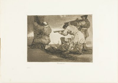 Barbarians!, plate 38 from The Disasters of War by Francisco Jose de Goya y Lucientes