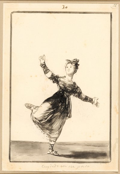 Be Careful with that Step! by Francisco Jose de Goya y Lucientes