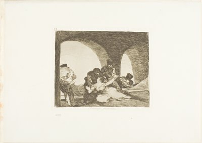 Bitter to be Present, plate 13 from The Disasters of War by Francisco Jose de Goya y Lucientes