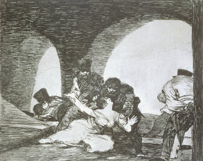 Bitter to be present (The Disasters of War, plate 13) by Francisco Jose de Goya y Lucientes