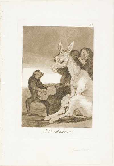 Bravo!, plate 38 from Los Caprichos by Francisco Jose de Goya y Lucientes