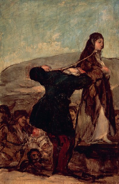 Execution of a Witch by Francisco Jose de Goya y Lucientes